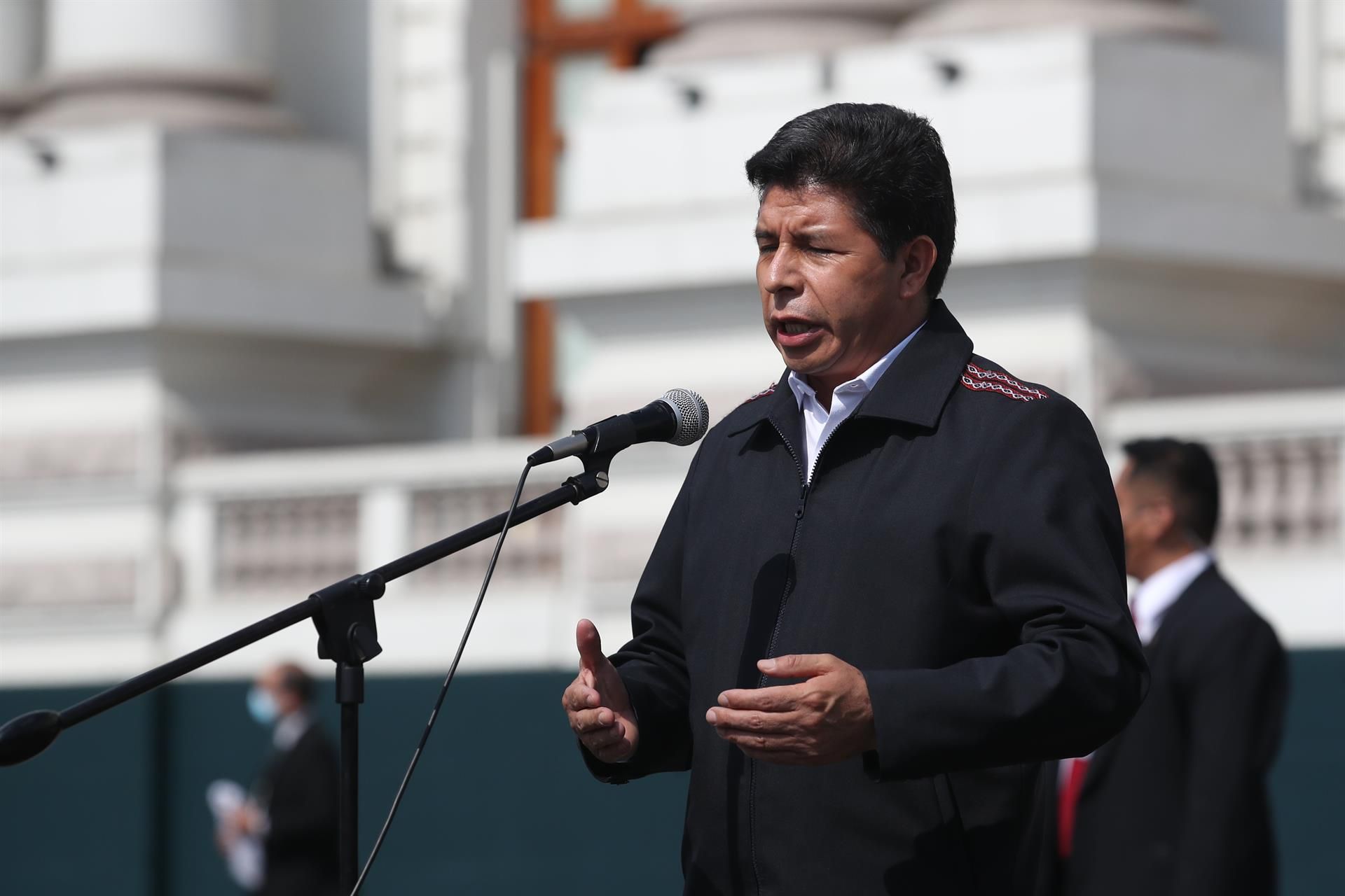 El presidente de Perú, Pedro Castillo. EFE/PAOLO AGUILAR