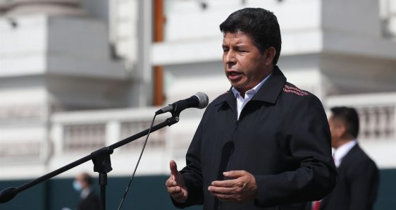 El presidente de Perú, Pedro Castillo. EFE/PAOLO AGUILAR