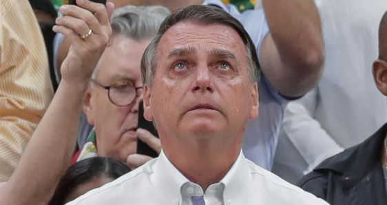 El presidente de Brasil, Jair Bolsonaro, durante la convención del Partido Liberal en Río de Janeiro, este 24 de julio. EFE/ANDRÉ COELHO