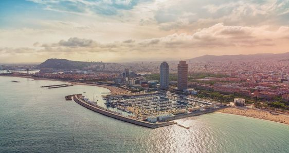 Vista de Barcelona, una ciudad idónea para el desembarco de compañías latinoamericanas en Europa.