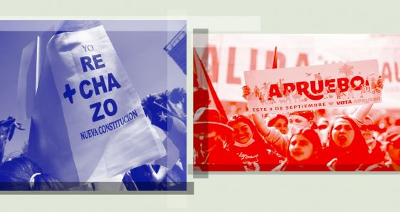 La propuesta de nueva Constitución en Chile, un tema de interés en Latinoamérica. ELENA CANTÓN/FOTOS: EFE (ELVIS GONZÁLEZ Y ALBERTO VALDÉS)