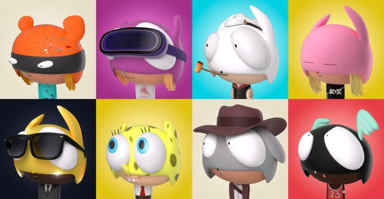 Personajes de 'Lil' Heroes', la colección de NFT de Edgar Plans. CORTESÍA Personajes de 'Lil' Heroes', la colección de NFT de Edgar Plans. CORTESÍA