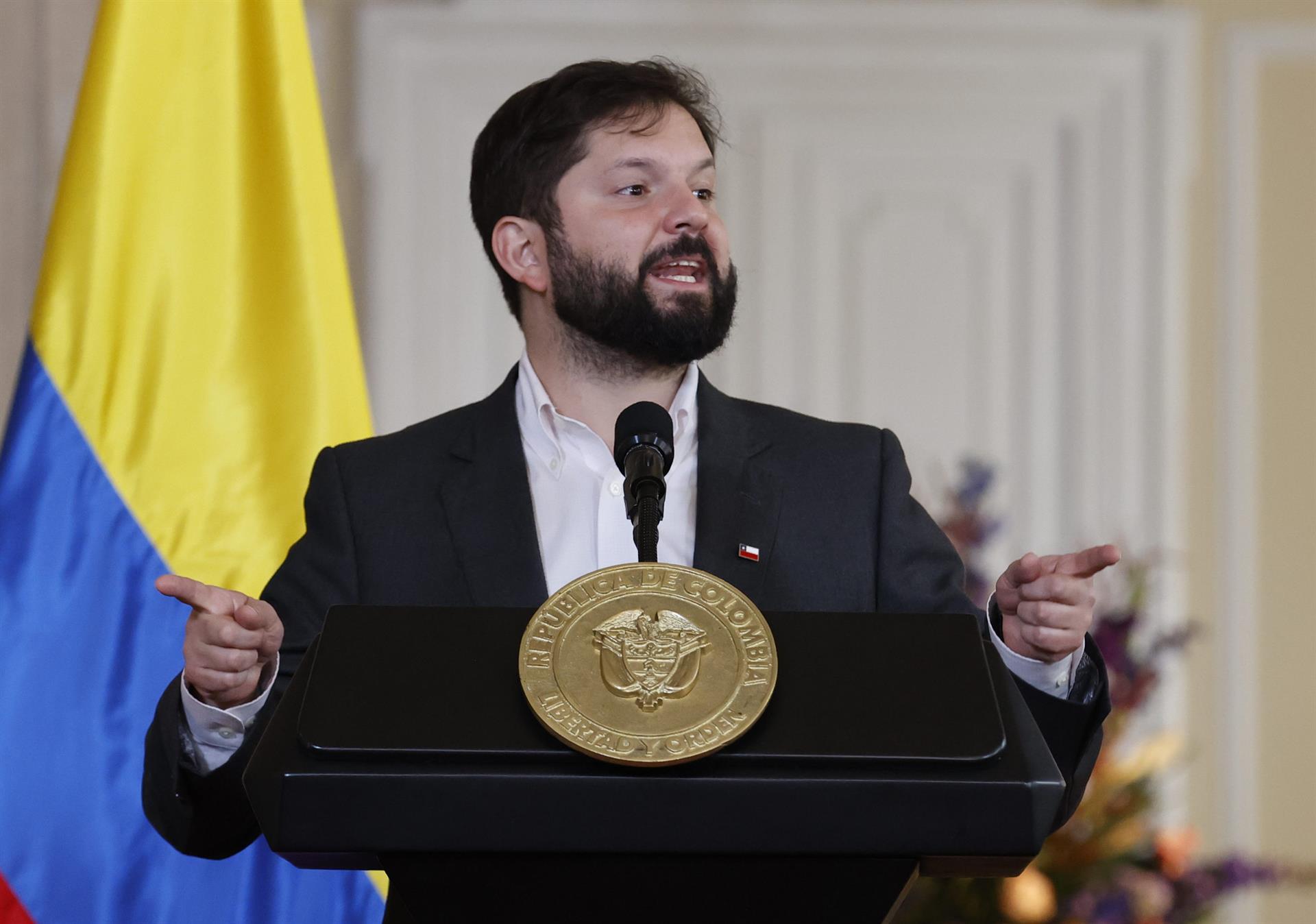 El presidente de Chile, Gabriel Boric. EFE/MAURICIO DUEÑAS CASTAÑEDA
