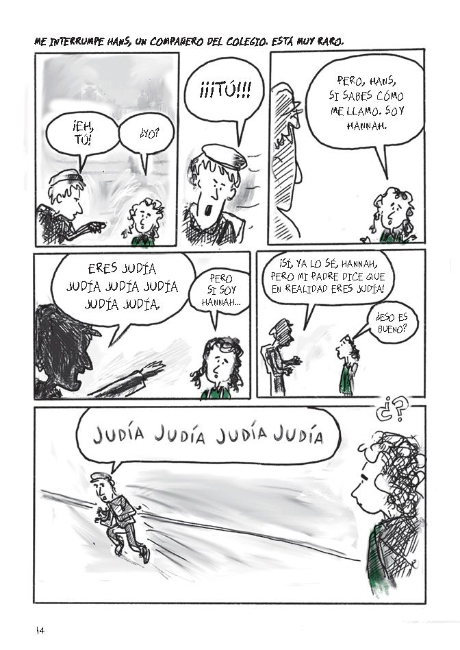 Página de 'Las tres vidas de Hannah Arendt', de Ken Krimstein. SALAMANDRA GRAPHIC Página de 'Las tres vidas de Hannah Arendt', de Ken Krimstein. SALAMANDRA GRAPHIC
