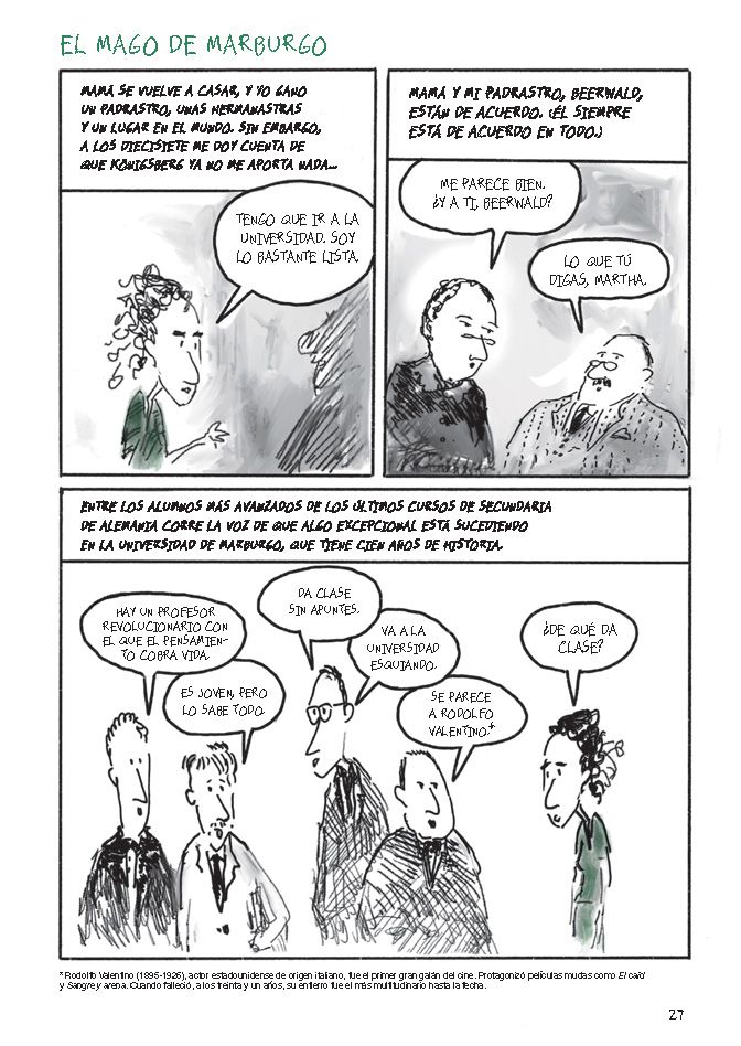 Página de 'Las tres vidas de Hannah Arendt', de Ken Krimstein. SALAMANDRA GRAPHIC Página de 'Las tres vidas de Hannah Arendt', de Ken Krimstein. SALAMANDRA GRAPHIC