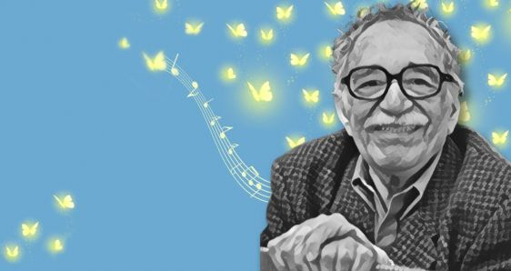 Ilustración para el homenaje a Gabriel García Márquez en Barcelona. EMBAJADA DE COLOMBIA