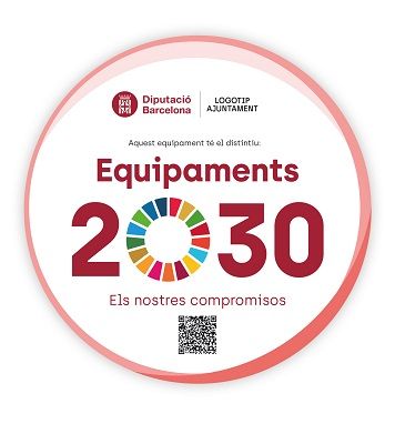 Distintivo de 'Equipamientos 2030'. DIPUTACIÓN DE BARCELONA Distintivo de 'Equipamientos 2030'. DIPUTACIÓN DE BARCELONA