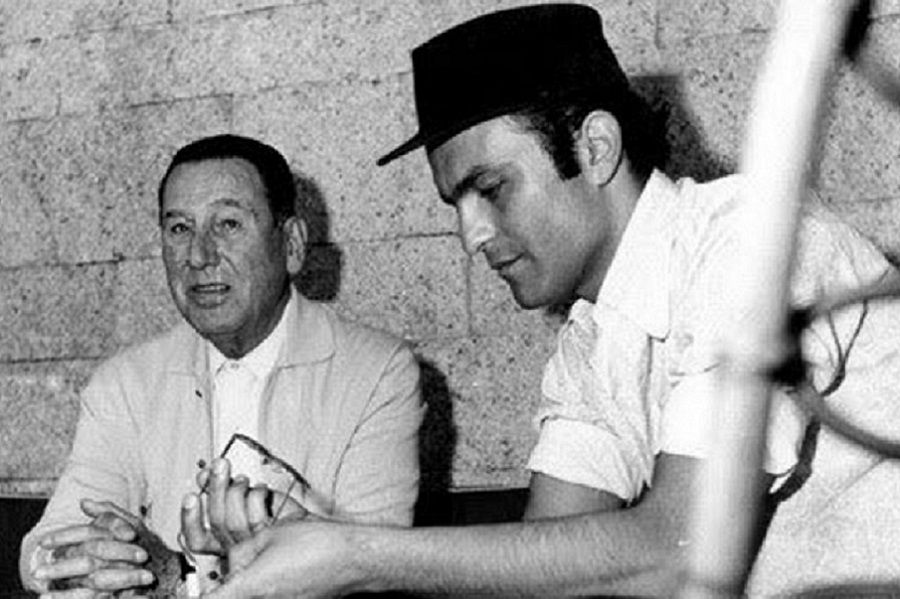 Juan Domingo Perón y Leonardo Favio, en España, en 1971. ARCHIVO Juan Domingo Perón y Leonardo Favio, en España, en 1971. ARCHIVO
