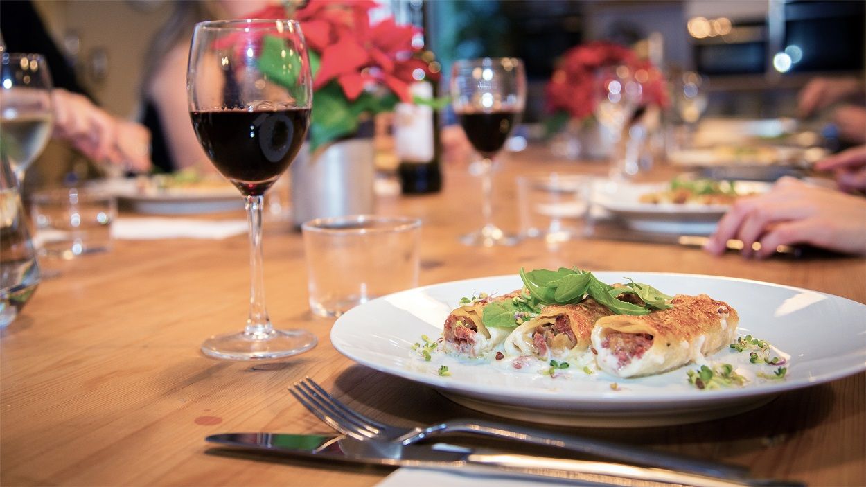 Los canelones, un ejemplo de la gastronomía de Navidad en Barcelona. BARCELONA TURISME