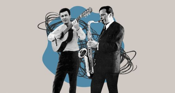 João Gilberto y Stan Getz, dos músicos que propiciaron el auge de la bossa nova. ELENA CANTÓN