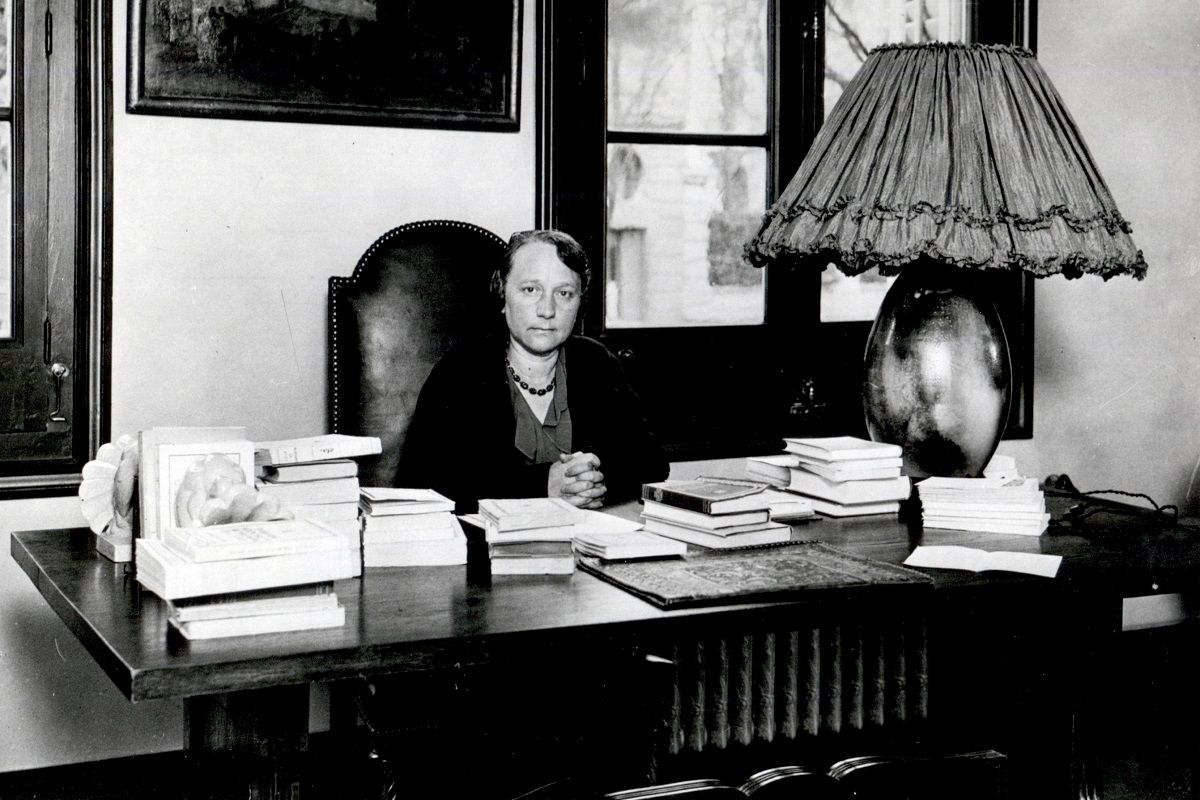 La pedagoga María de Maeztu, en su despacho de la Residencia de Señoritas de Madrid. © ARCHIVO DE LA FUNDACIÓN ORTEGA-MARAÑÓN La pedagoga María de Maeztu, en su despacho de la Residencia de Señoritas de Madrid. © ARCHIVO DE LA FUNDACIÓN ORTEGA-MARAÑÓN