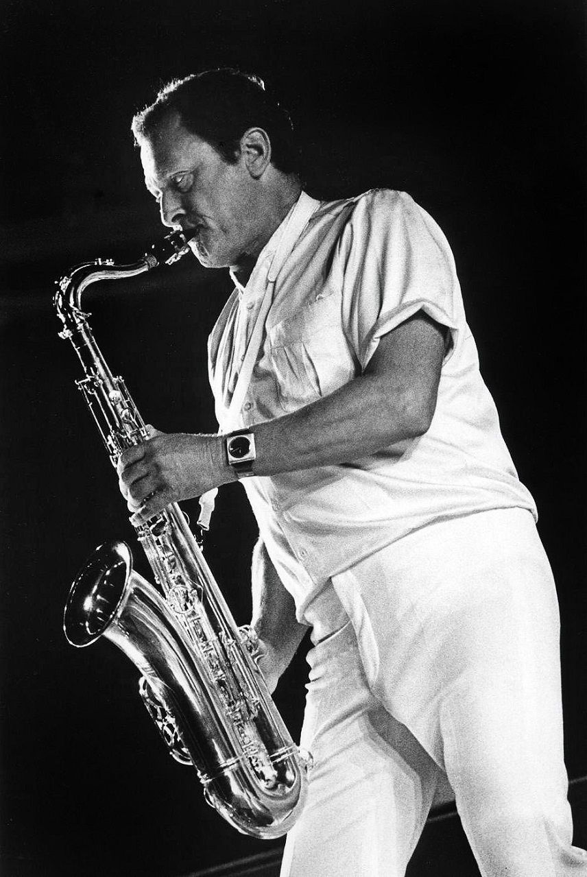 Stan Getz, Grande Motte, 1980, de la serie Jazz. SANDRO ORAMAS Stan Getz, Grande Motte, 1980, de la serie Jazz. SANDRO ORAMAS