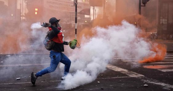 El estallido social en Perú es uno de los titulares que deja América Latina este 2023. EFE/ANTONIO MELGAREJO