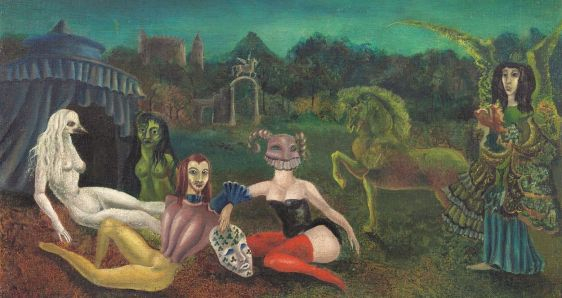 Detalle de 'Down Below', de Leonora Carrington (1940). Colección particular Mia Kim. © ESTATE OF LEONORA CARRINGTON/VEGAP, MADRID, 2023