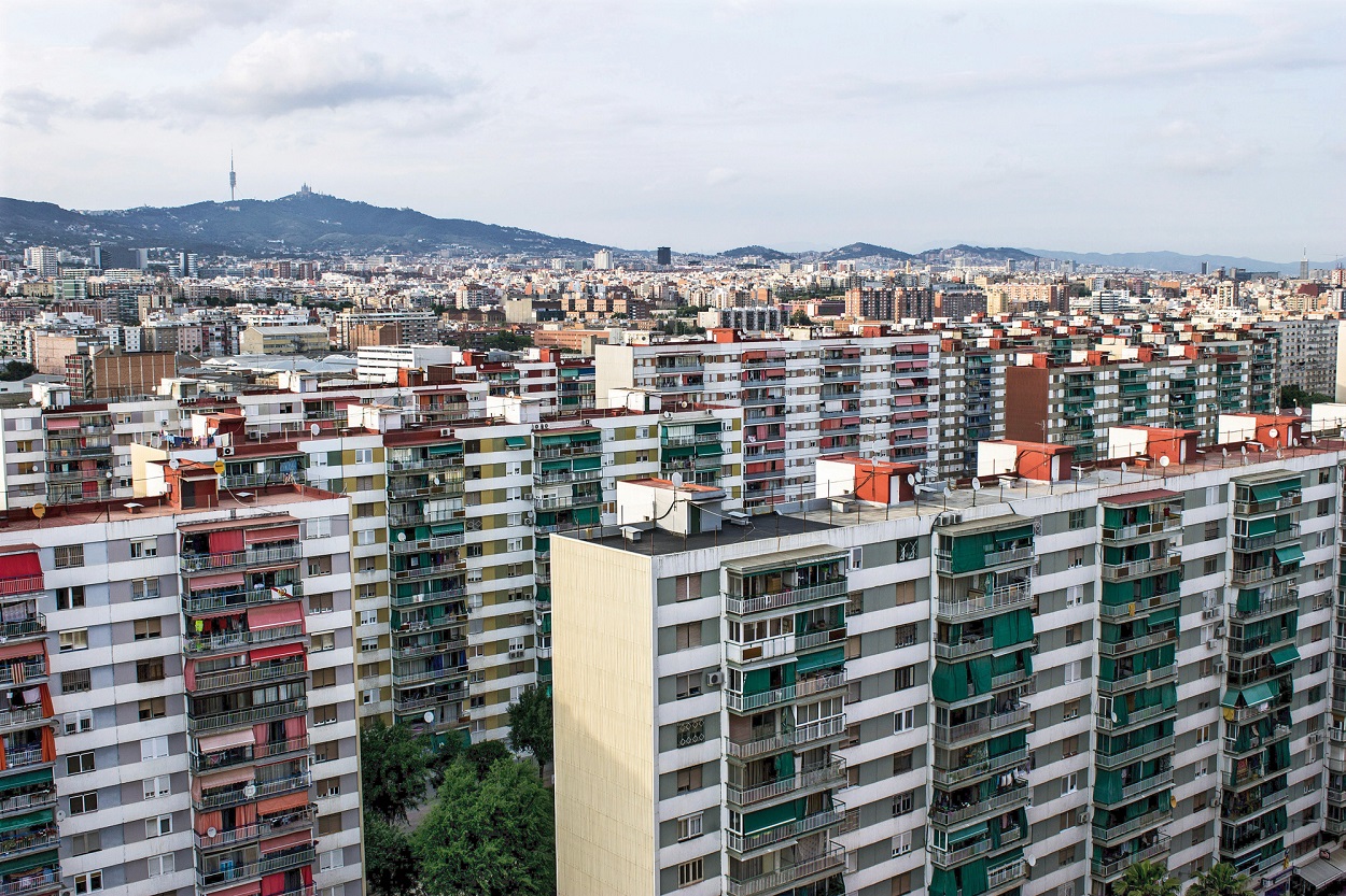 Edificios de viviendas en el área metropolitana de Barcelona. AMB