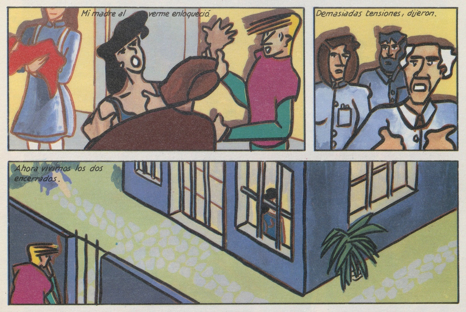 Viñetas del cómic 'No digas tu coño, di tu corazón', de Isa Feu (1986). MUSEO REINA SOFIA Viñetas del cómic 'No digas tu coño, di tu corazón', de Isa Feu (1986). MUSEO REINA SOFIA