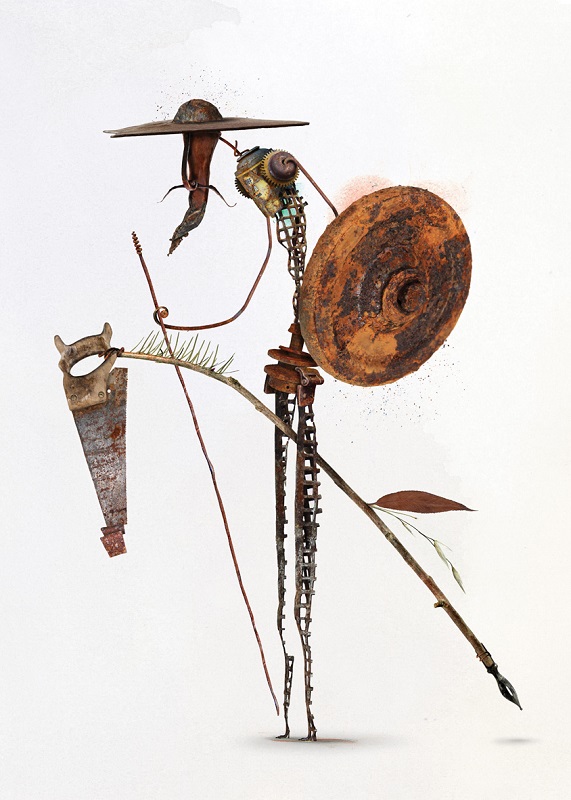 Ilustración de Don Quijote de Pablo Bernasconi