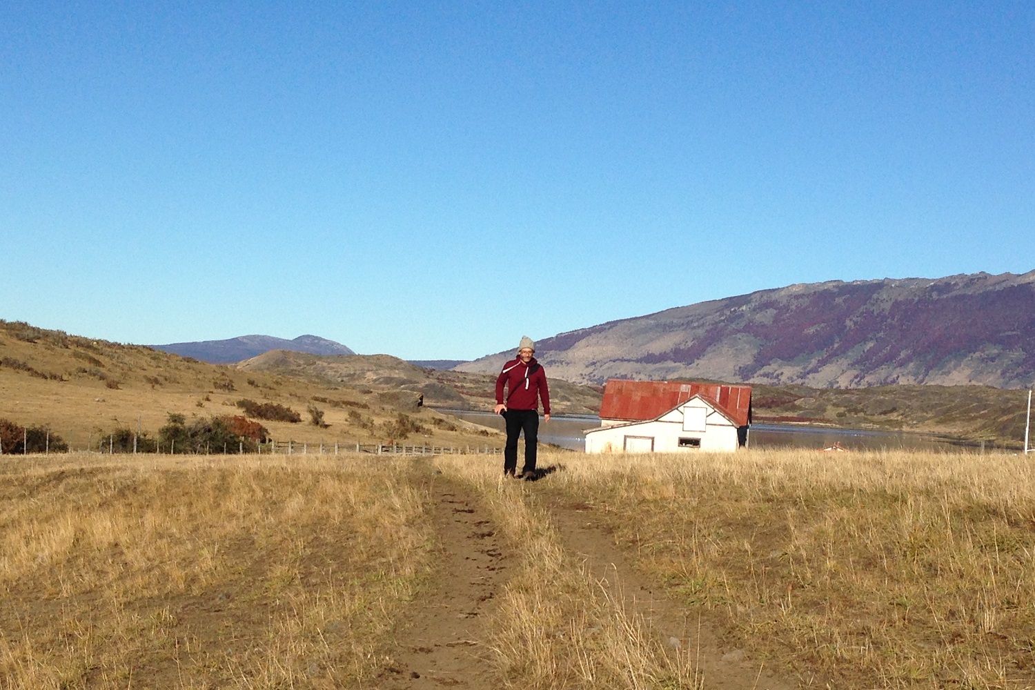 José Alejandro Adamuz, en Estancia Puerto Consuelo, en la Patagonia chilena. CORTESÍA