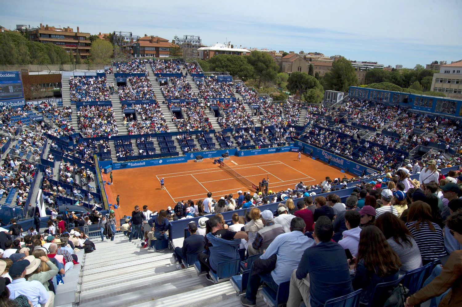 Partido del Open Banc Sabadell en el Real Club de Tenis Barcelona, el 16 de abril. SERGIO CARMONA/QUALITY SPORT IMAGES