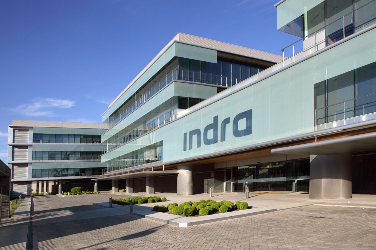 La sede central de Indra, en el municipio español de Alcobendas. INDRA