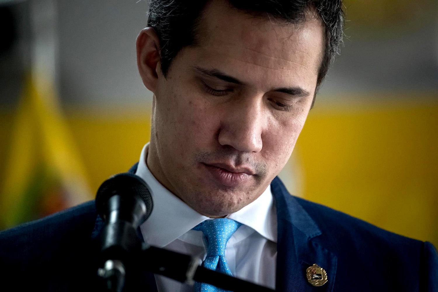El político venezolano Juan Guaidó, en una rueda de prensa en Caracas, el 12 de agosto de 2022. EFE/MIGUEL GUTIÉRREZ