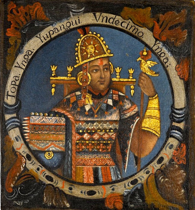 Retrato del emperador inca Tupac Yupanqui. BROOKLYN MUSEUM