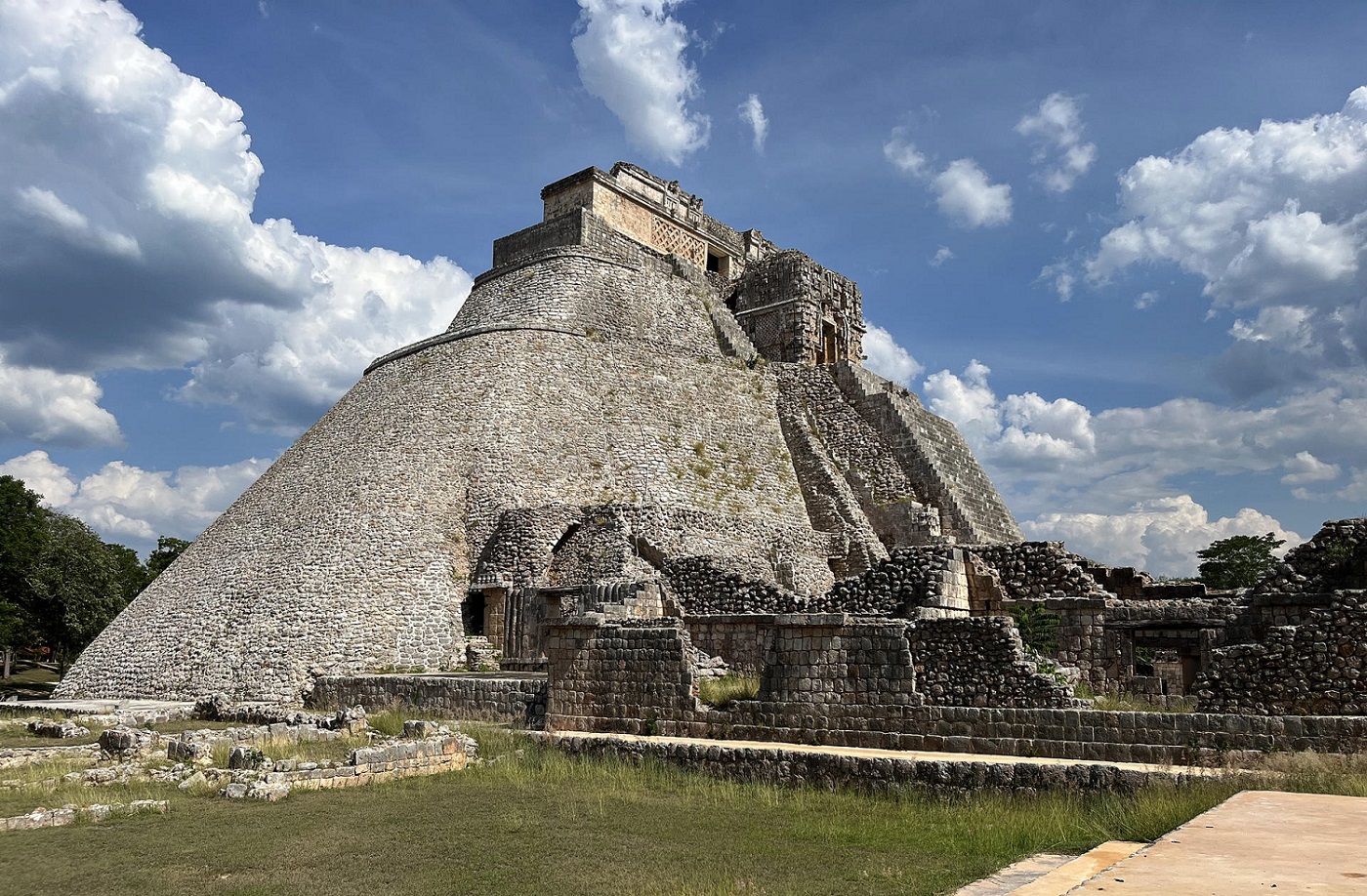Castillo del Enano, en la zona arqueológica de Uxmal, México, el 10 de junio de 2023. EFE/MARTHA LÓPEZ
