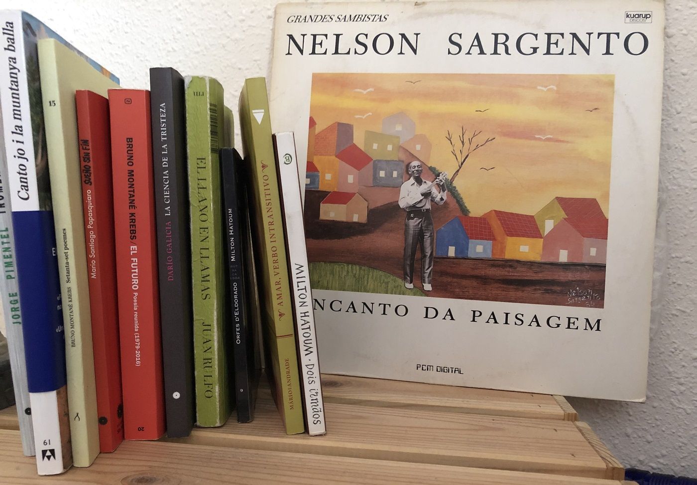 La copia del periodista Germán Aranda del LP 'Encanto da paisagem', de Nelson Sargento. G.A.