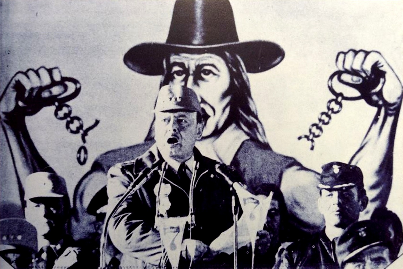 El general Juan Velasco Alvarado, promotor de la reforma agraria en Perú, en el documental 'La revolución y la tierra'. AUTOCINEMA