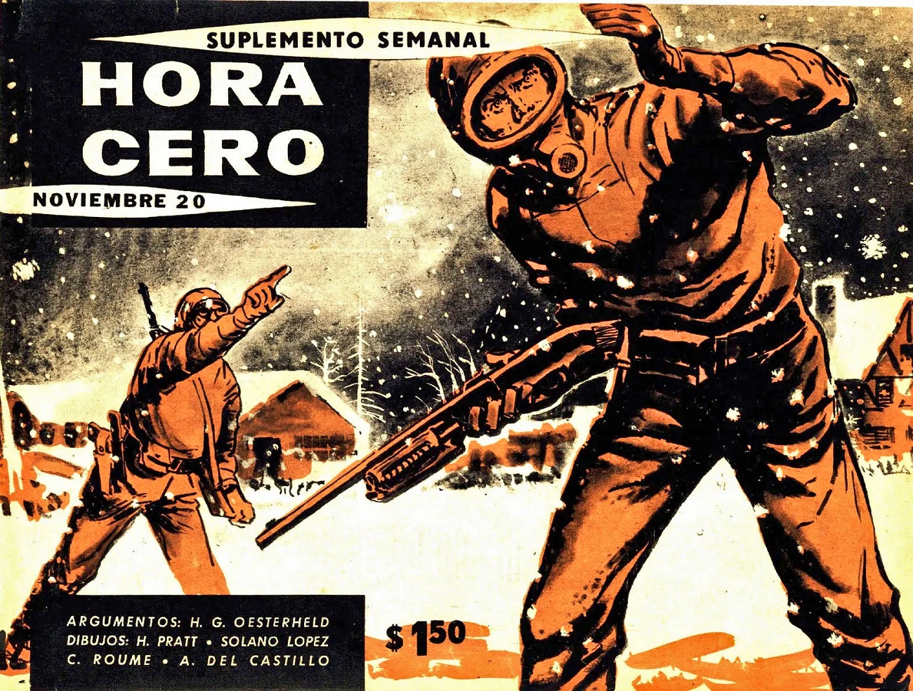 Ejemplar de la revista 'Hora Cero' con 'El Eternauta' en portada. ARCHIVO