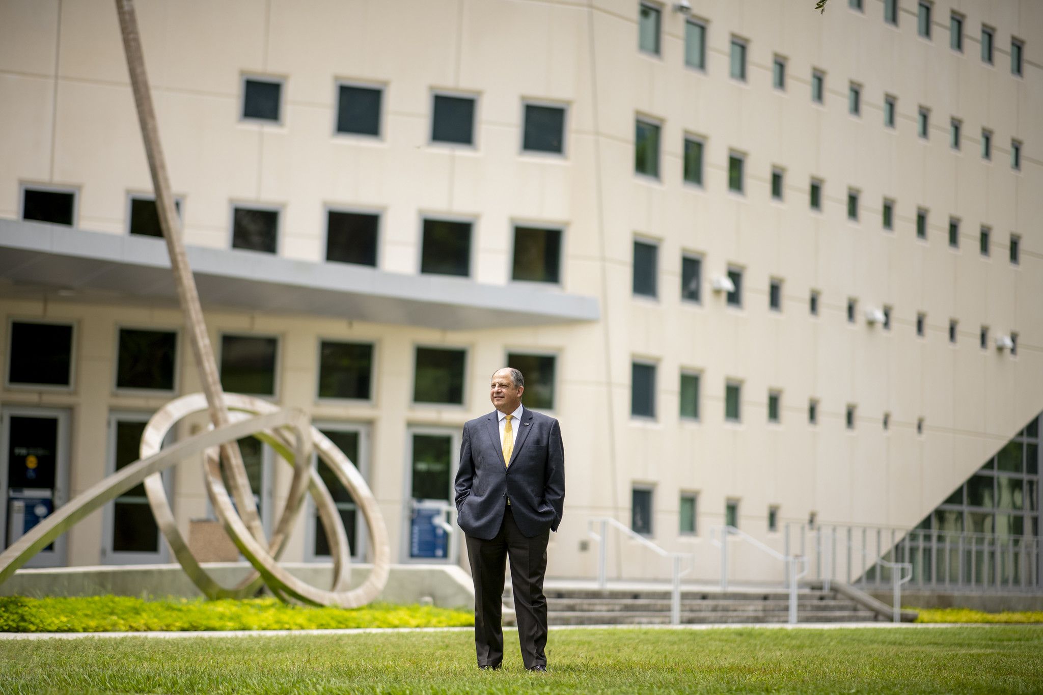 Luis Guillermo Solís, expresidente de Costa Rica, en la Florida International University, en Miami. FIU/MARGI RENTIS