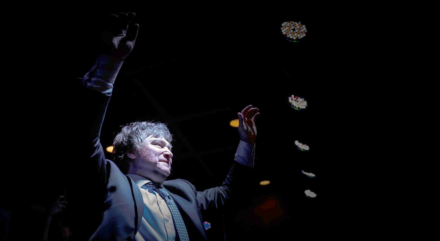 El economista Javier Milei, candidato a la presidencia de Argentina. EFE/JUAN IGNACIO RONCORONI
