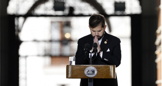 Gabriel Boric en la conmemoración de los 50 años del golpe de Estado en Chile, Santiago, 11 de septiembre de 2023 EFE ELVIS GONZÁLEZ