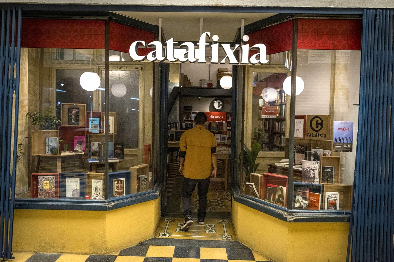 La librería Catafixia de Ciudad de Guatemala, 5 de septiembre de 2023. EFE/ESTEBAN BIBA