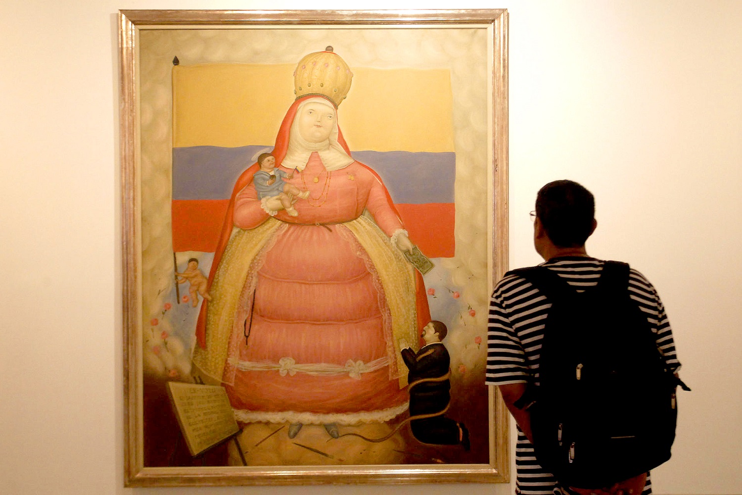 'El exvoto', de Fernando Botero (1970), en el Museo de Antioquia, Medellín, Colombia, 15 de septiembre de 2023. EFE/LUIS EDUARDO NORIEGA 3