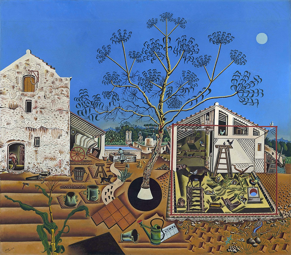 La Masía, de Joan Miró (1921-1922). National Gallery of Art, Washington © Successió Miró, 2023