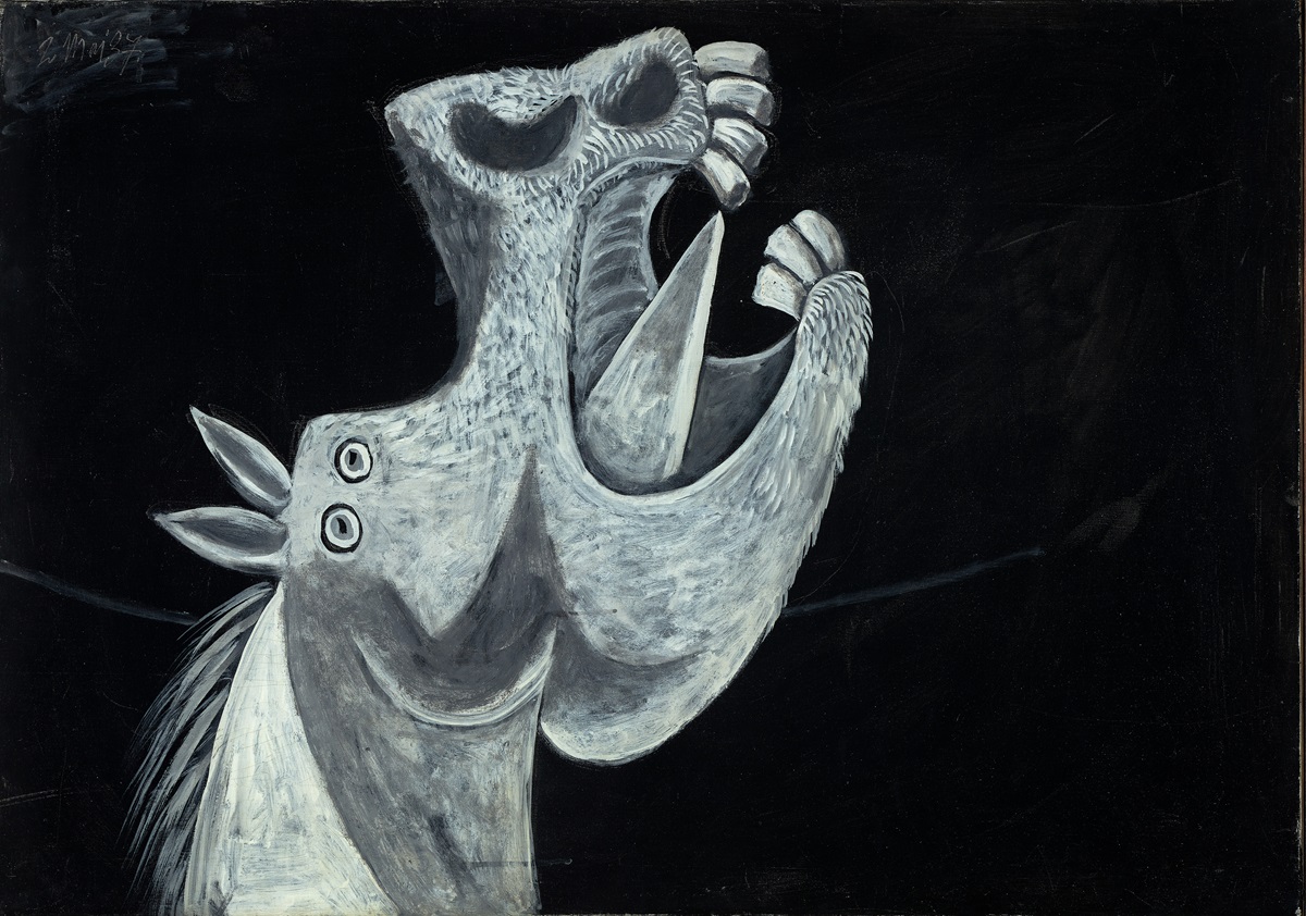 Cabeza de caballo. Boceto para el Gernica, de Pablo Picasso (1937).