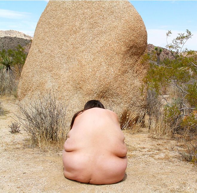 'Grounded #111', Laura Aguilar (2006). LAURA AGUILAR/UCLA CHICANO STUDIES RESEARCH CENTER 'Grounded #111', Laura Aguilar (2006). LAURA AGUILAR/UCLA CHICANO STUDIES RESEARCH CENTER
