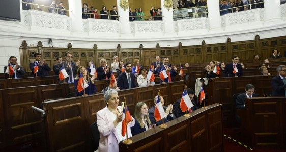Sesión del Consejo Constitucional de Chile en el que se ha aprobado la propuesta de Constitución, este lunes. EFE/PRENSA PROCESO CONSTITUYENTE