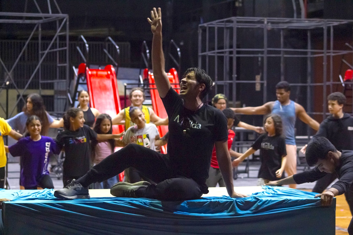 Ensayo de 'Matilda, el musical', producción de Claudia Salazar. CLAS PRODUCCIONES