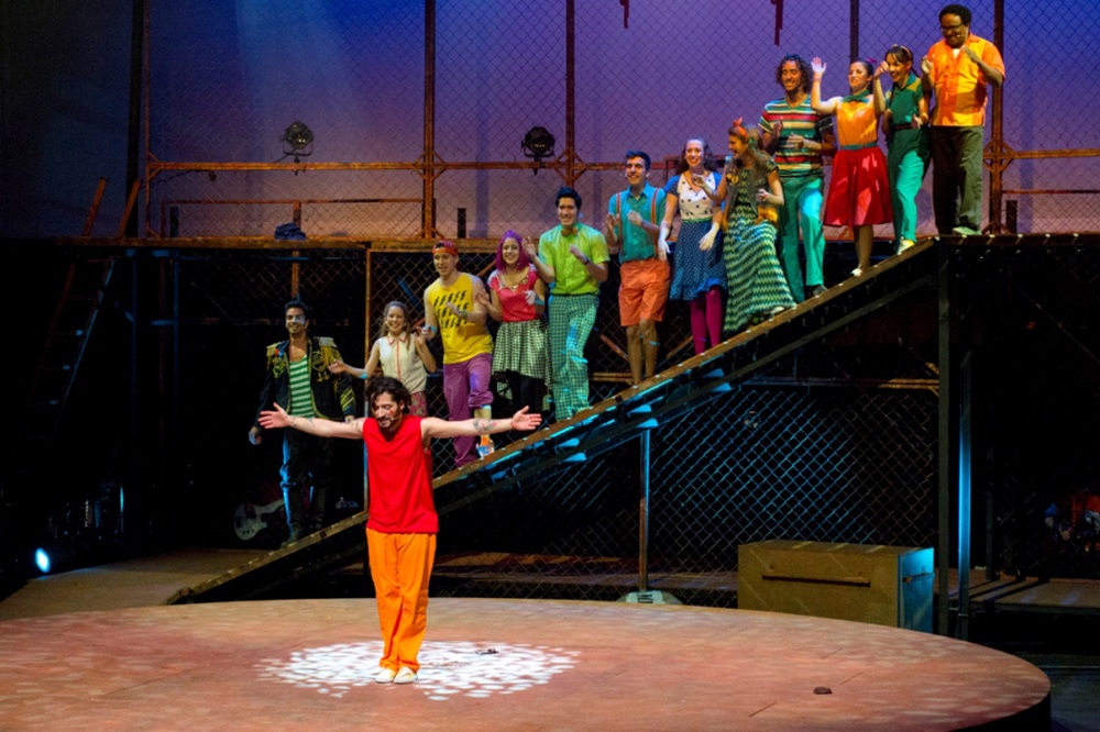 Representación del musical 'Godspell', en el Teatro Chacao de Caracas, en 2013. CLAS PRODUCCIONES