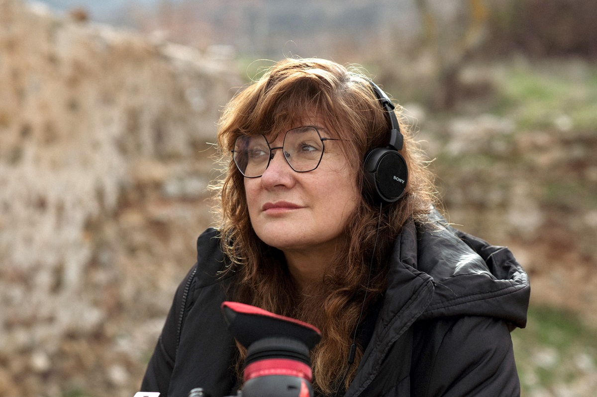 La directora de cine Isabel Coixet, en el rodaje de Un amor. ZOE SALA COIXET