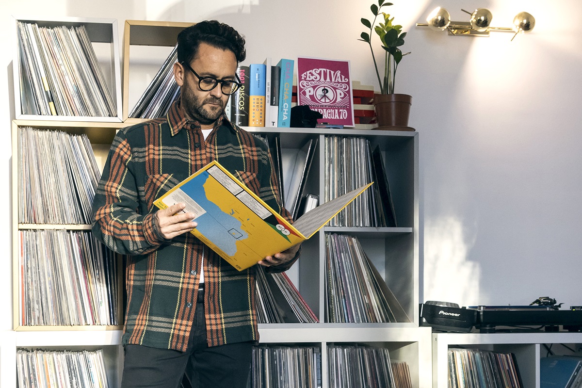 Maurice Aymard, fundador de la discográfica El Palmas Music, en Barcelona. CORTESÍA