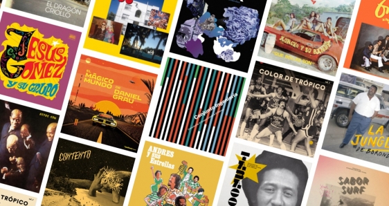 Algunos de los discos editados por El Palmas Music. ELENA CANTÓN