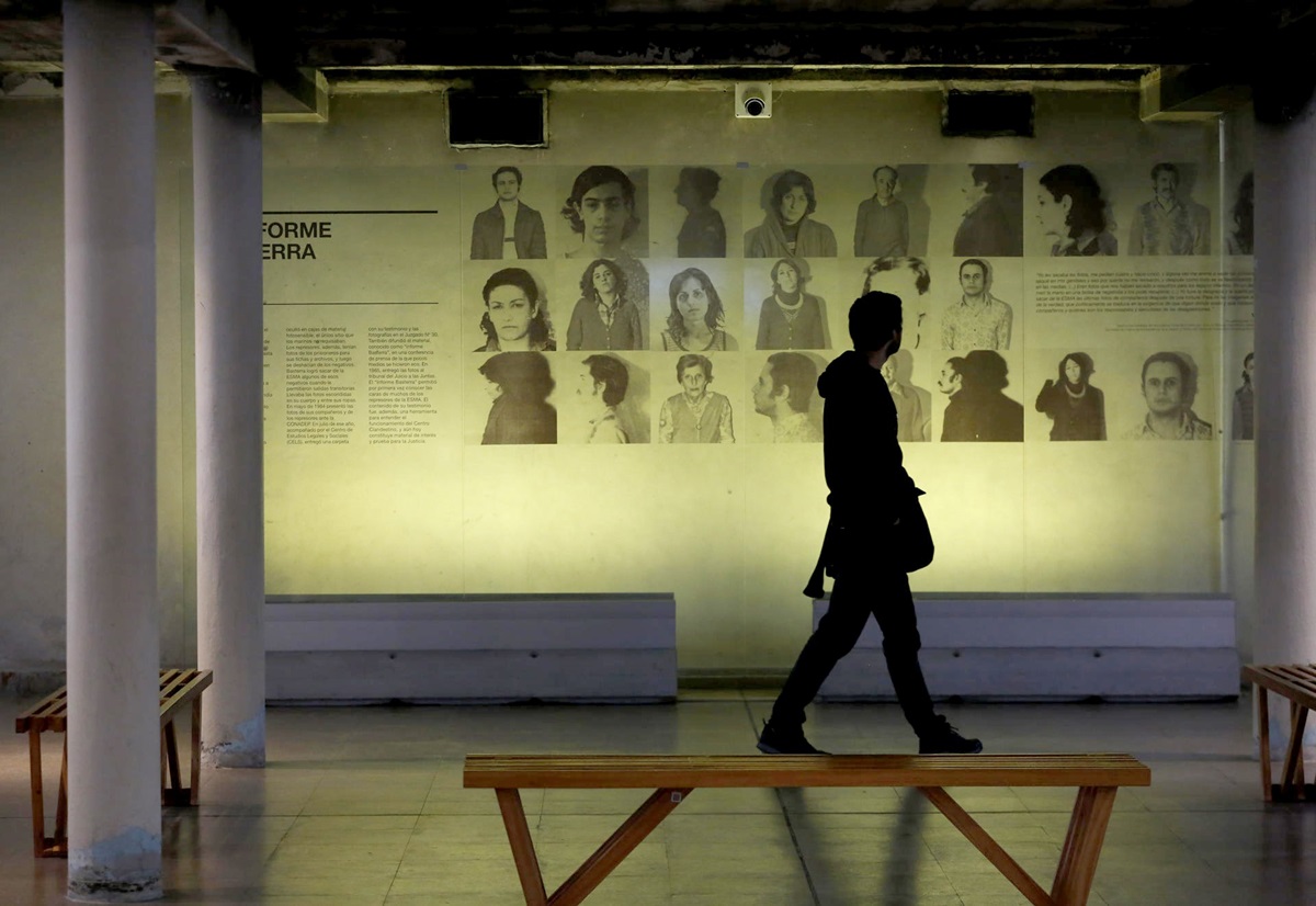 Sótano del Museo Sitio de Memoria ESMA, en Buenos Aires, el 26 de septiembre. EFE/MATÍAS CAMPAYA