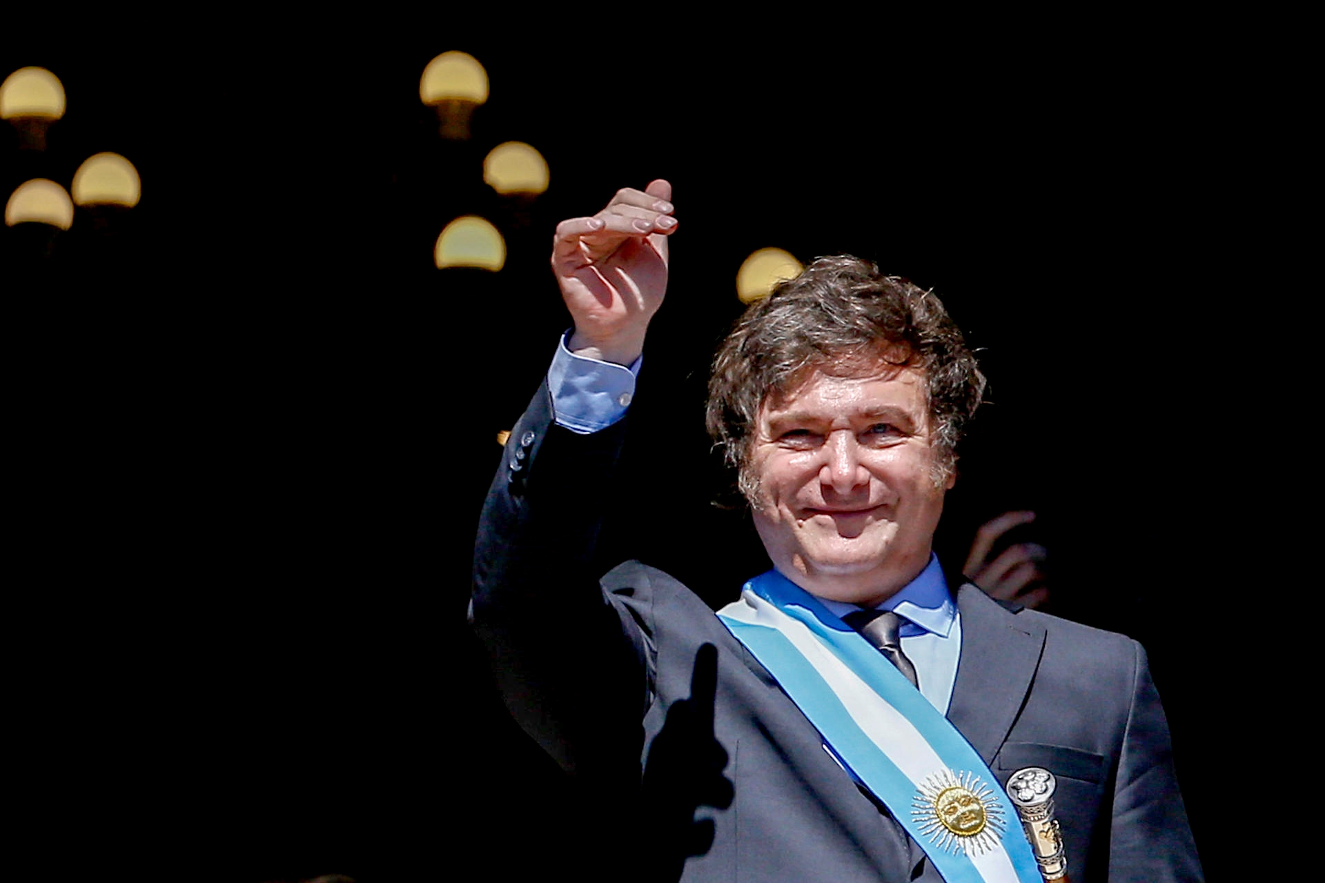 El presidente de Argentina, Javier Milei, en la Casa Rosada tras su investidura, Buenos Aires, 10 de diciembre de 2023. EFE/LUCIANO GONZÁLEZ