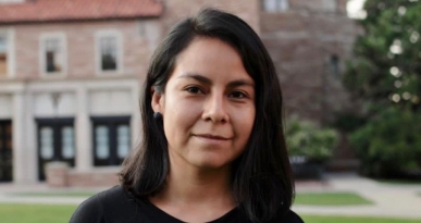La escritora peruana Miluska Benavides La escritora peruana Miluska Benavides