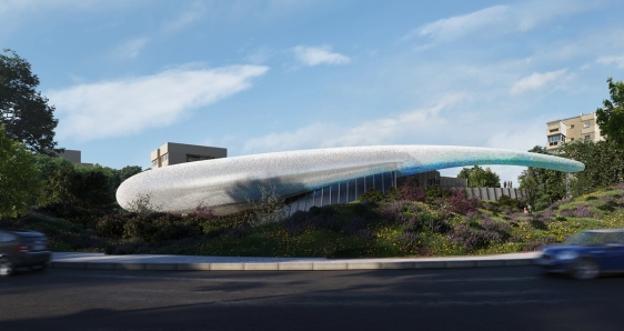 Render del nuevo centro CaixaForum Málaga, que se inaugurará en 2026. PICH ARCHITECTS
