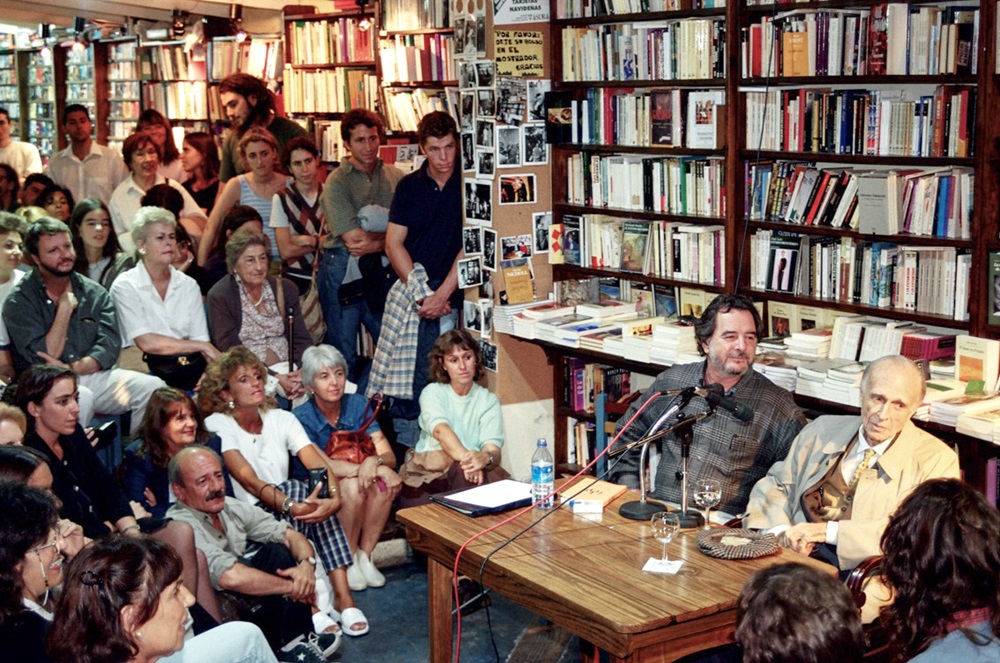 Bioy Casares, en la librería Notanpuan de San Isidro. ALE GUYOT