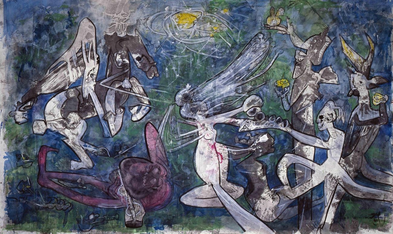 'Munda y desnuda, la libertad contra la opresión', Roberto Matta (1986). MUSEO REINA SOFÍA